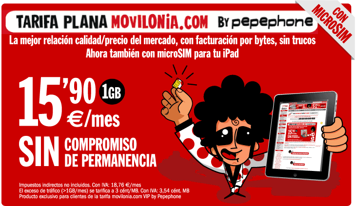 Tarifa Movilonia-Pepephone